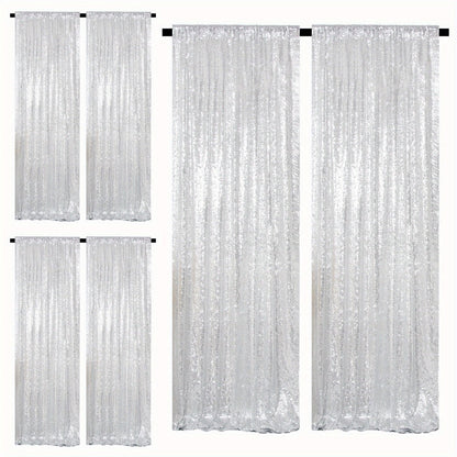 Sequin Backdrop Curtains 2FTx8FT Glitter Photography Background Panels for Party Wedding Birthday for an Everyday Personal Care Routine