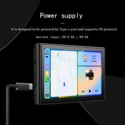 Portable Car GPS Navigation 8" – Wireless CarPlay & Android Auto, HD Touchscreen, Magnetic Mount, Mirror Link, FM Radio, AUX/USB/TF
