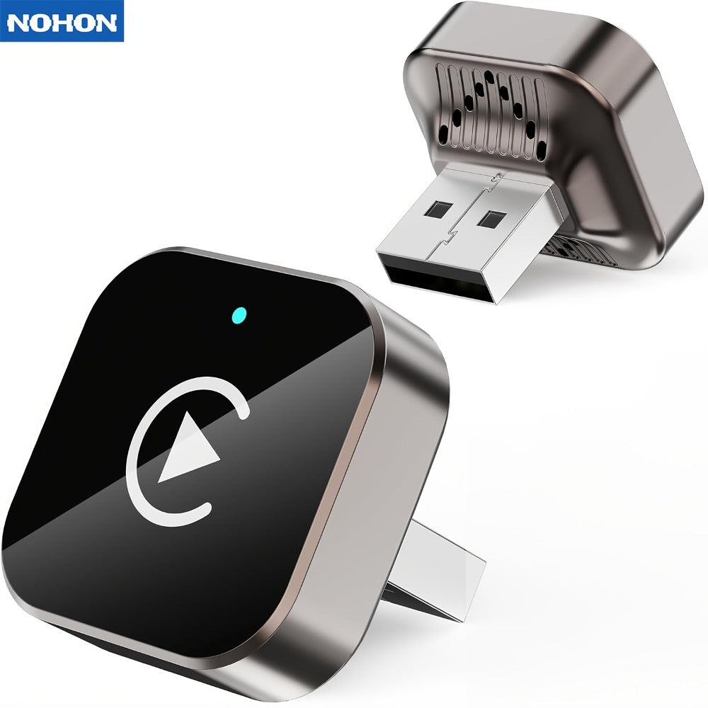 2-in-1 Wireless CarPlay & Android Auto Adapter Mini USB Dongle 2026 Upgrade Fast Stable Connection for iOS 10+ & Android 11+