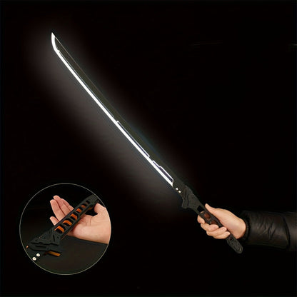 LED Cyberpunk Katana Prop 80cm Acrylic Luminous with the Listed Color, Size or Set Options for Everyday Use