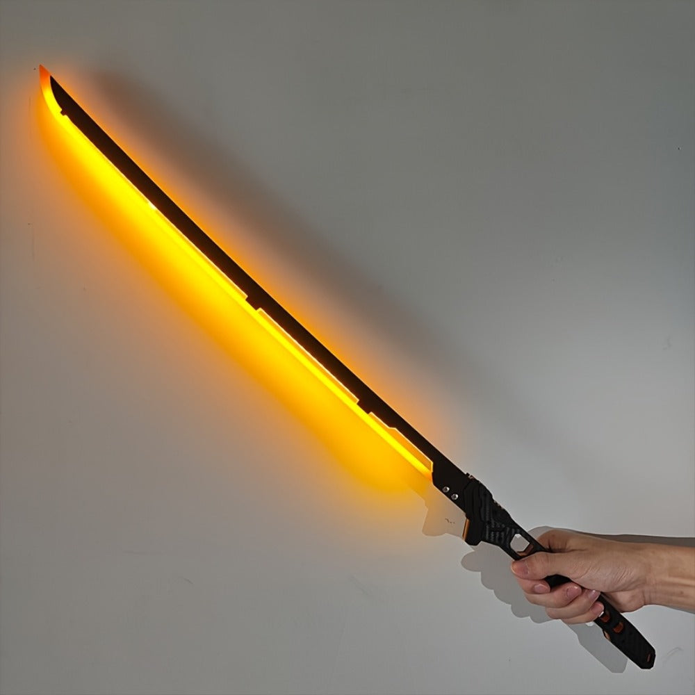 LED Cyberpunk Katana Prop 80cm Acrylic Luminous with the Listed Color, Size or Set Options for Everyday Use