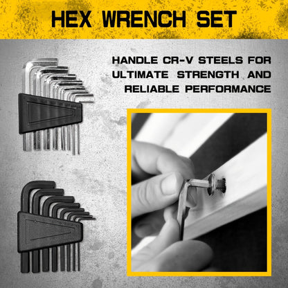 Purple 118-Piece Screwdriver Rack Set with Hand Drivers, Bit Rows, Hex Keys and Magnetic Parts Bowl