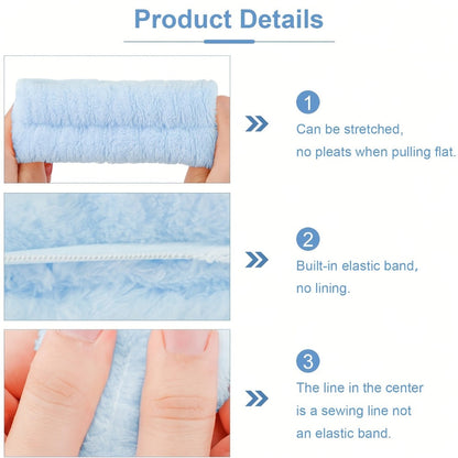 Face Cleansing Brush Set 7pcs Spa Skincare Kit – Mask Brush Scrub Brush Detailing Brush Velvet Headband & Wash Bag