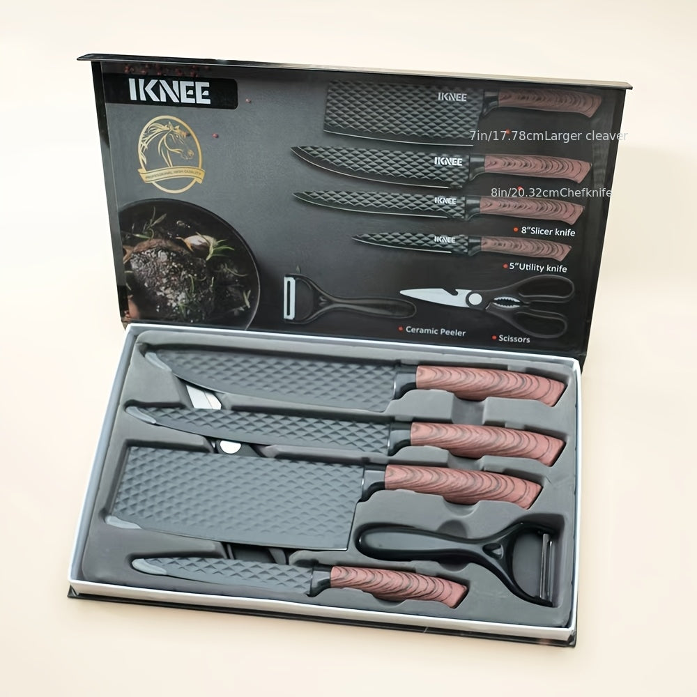 Kitchen Knife Set 6-Piece Professional Chef's Knife Set, High Carbon Stainless Steel Ultra-Sharp Blades