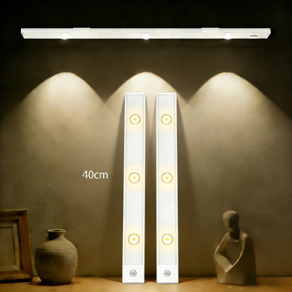 Motion Sensor LED Cabinet Light USB Rechargeable Dimmable Night Light Gesture Control 3 Modes Wireless Under Cabinet Lighting for Kitchen