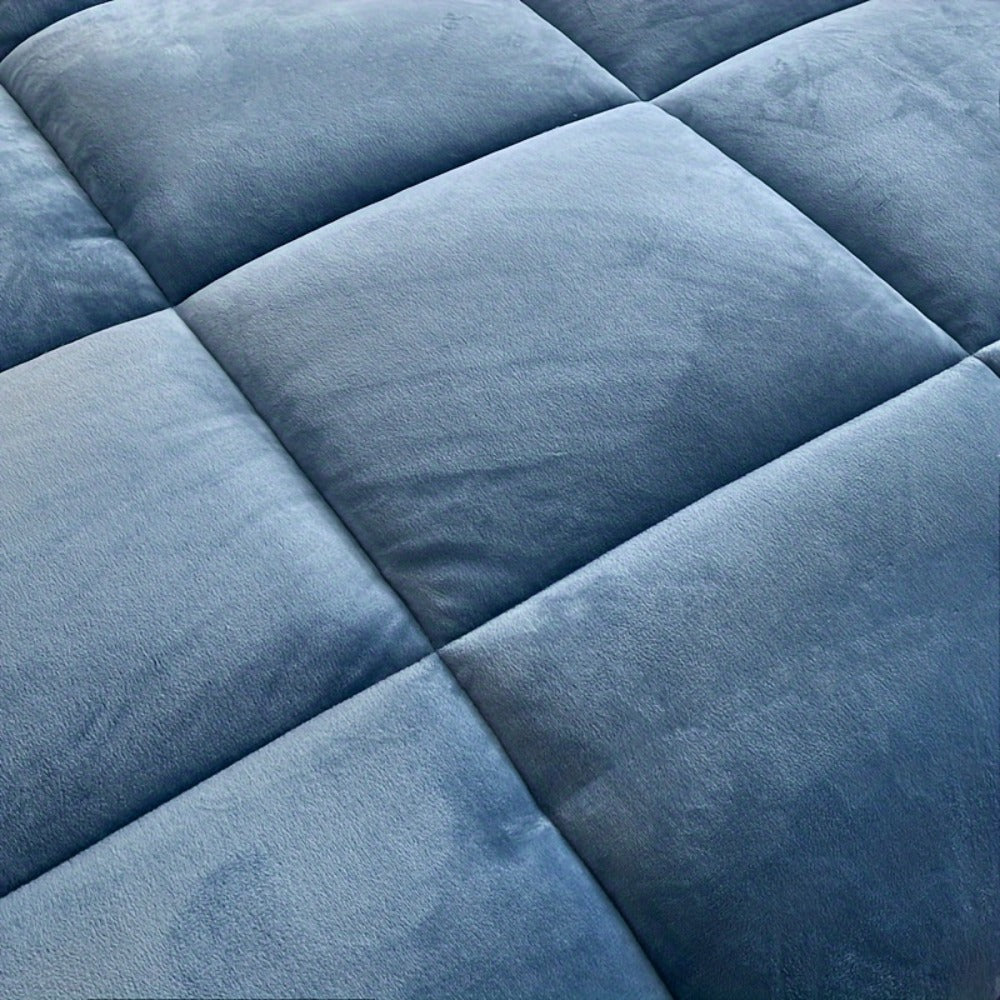 Box-Quilted Solid Comforter in Five Colors with Twin, Full, Queen and King Dimension Options