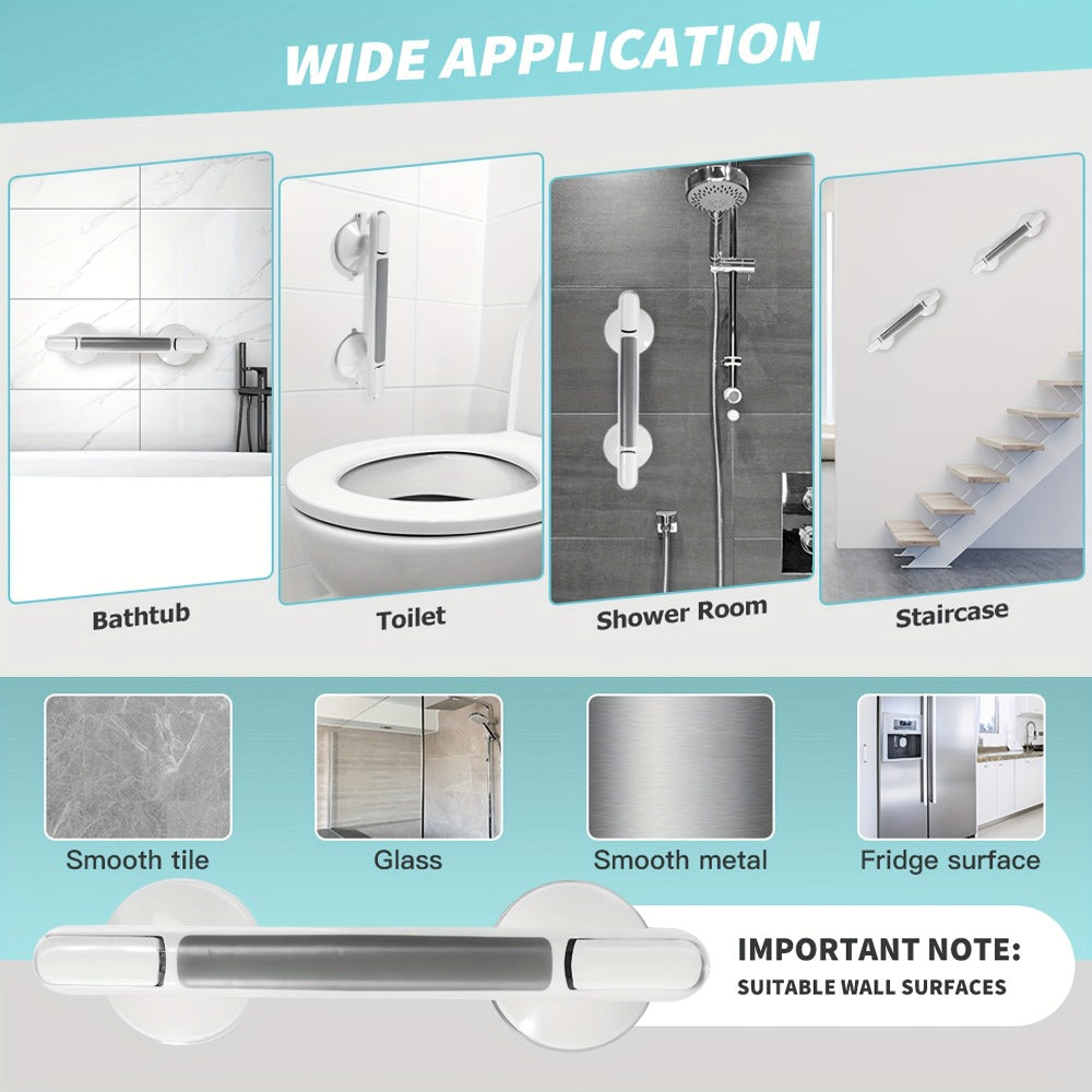 Safety Grab Bar for Seniors - Suction Cup Handrail for Bathroom, Bathtub Rail, Elderly Assist Handle