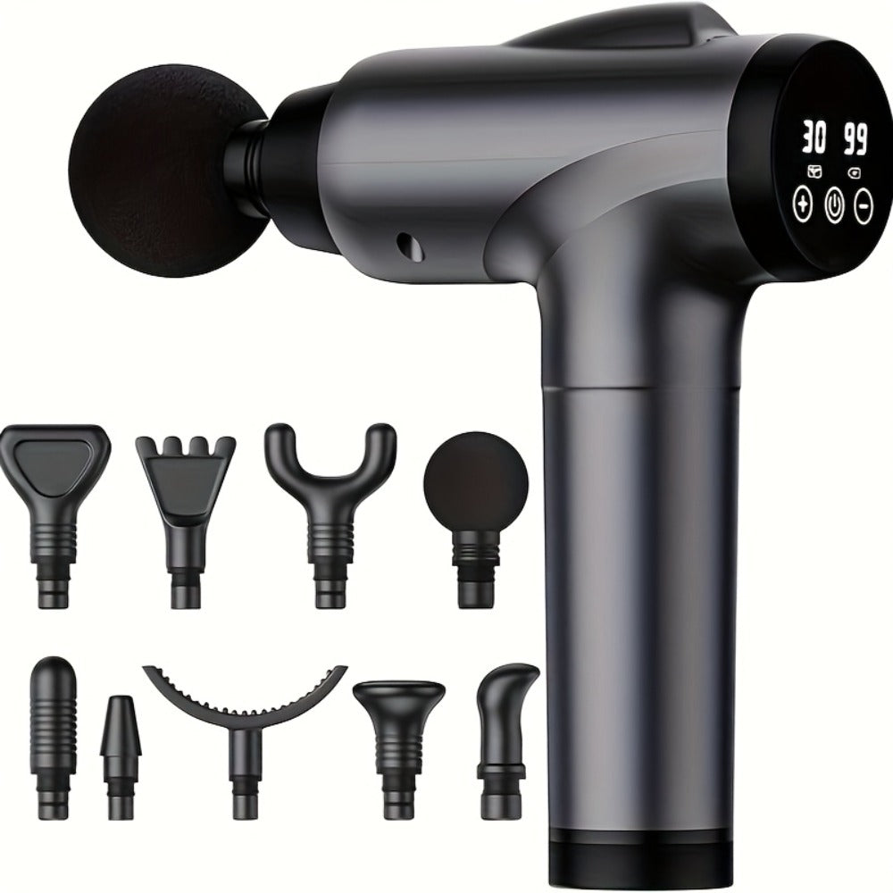Handheld Massage Gun Collection with X6, M68-7 and X7 Model Labels in Black or Grey Finishes