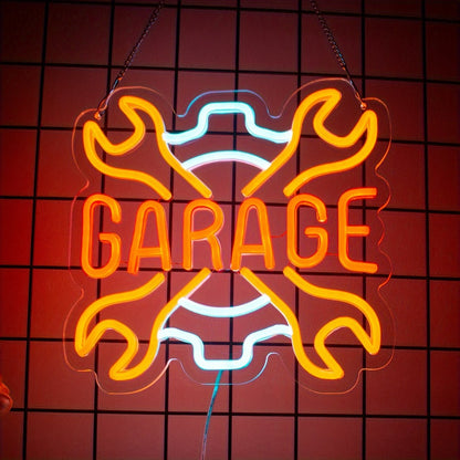 Check Engine Neon Sign – LED Dimmable USB Powered Neon Light for Garage Wall Decor, Car Repair Shop, Workshop, Man Cave, Game Room