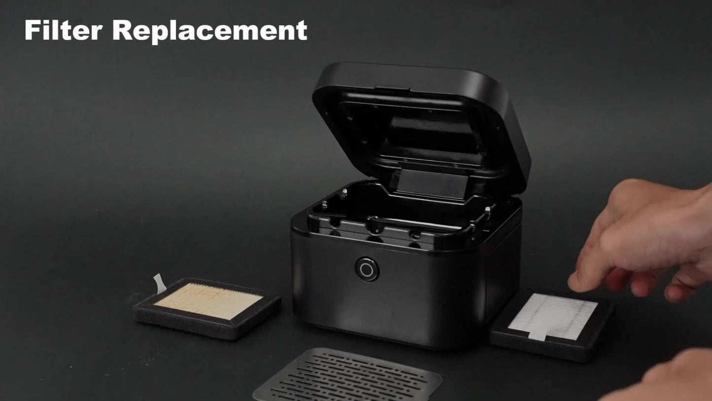 Smokeless Ashtray with HEPA Filter, USB Rechargeable Indoor Ashtray for Home Office Car, 4 Filters Included