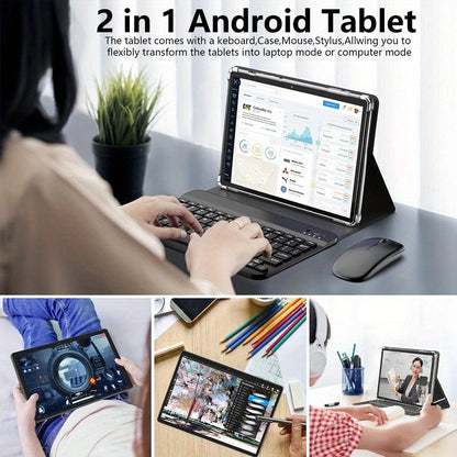 Android Tablet 10.1-Inch CRELANDER with Android 13, 4G LTE, Deca-Core CPU and 128GB Internal Storage
