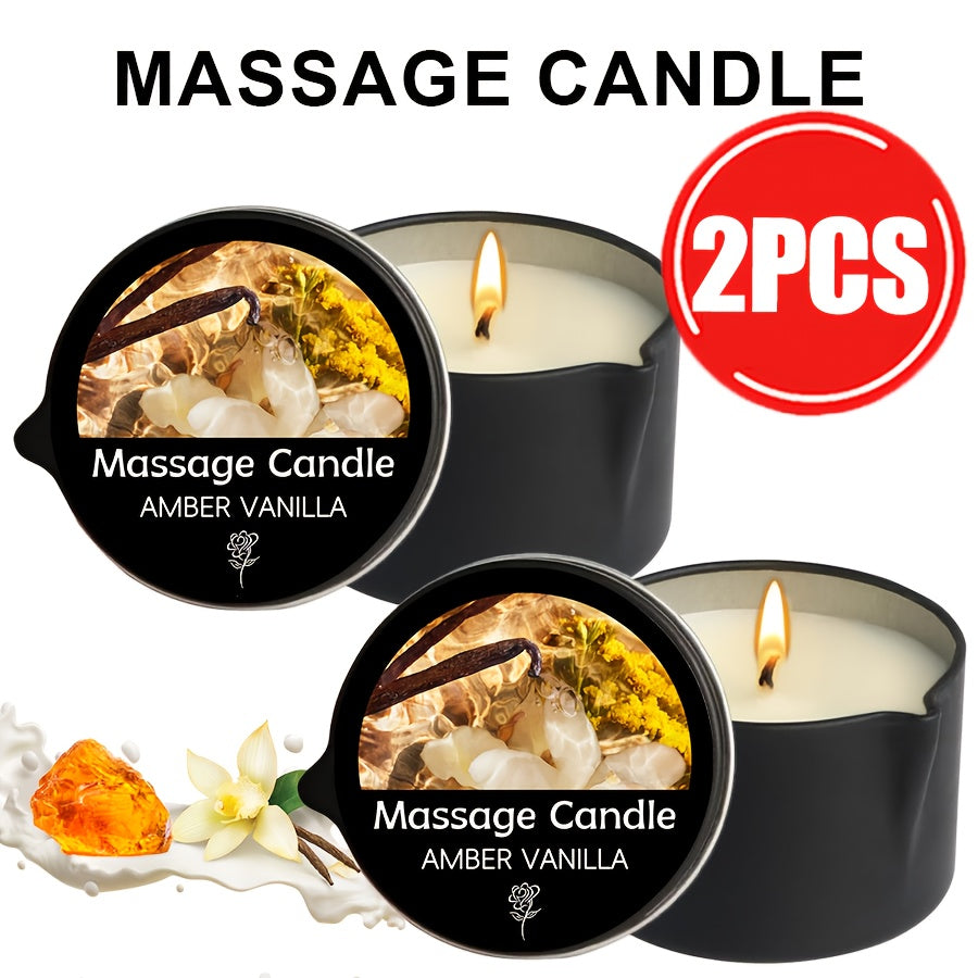 Luxury Soy Wax Candle 2-in-1 Massage Body Oil Essential Oil 20+ Scents 1pc 2pcs 6pcs Warm Moisturizing Lotion Spa Nail Salon Wedding