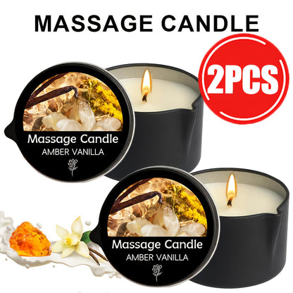 Luxury Soy Wax Candle 2-in-1 Massage Body Oil Essential Oil 20+ Scents 1pc 2pcs 6pcs Warm Moisturizing Lotion Spa Nail Salon Wedding
