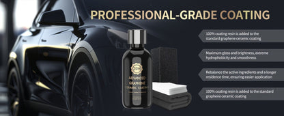 Graphene Ceramic Coating Kit 70ml – 20H Ultra High Gloss Car Paint Protection, 10+ Year Long-Lasting Shield