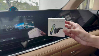 Magnetic Wireless Car Charger Mount 15W 360° Swivel Ball Joint Air Vent Holder for iPhone 17 17 Air 17 Pro Max 16 15 14 13 12 Series