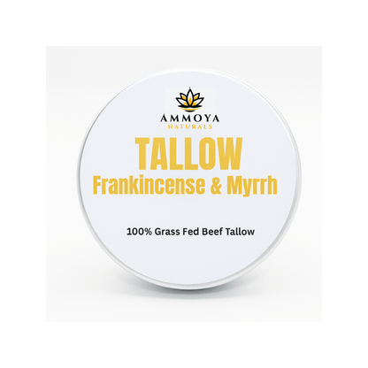 Tallow Balm Grass-Fed Natural Moisturizer for Dry Skin – Deep Hydrating Handcrafted Body Balm 3 Scents Chamomile Rose Honey Frankincense