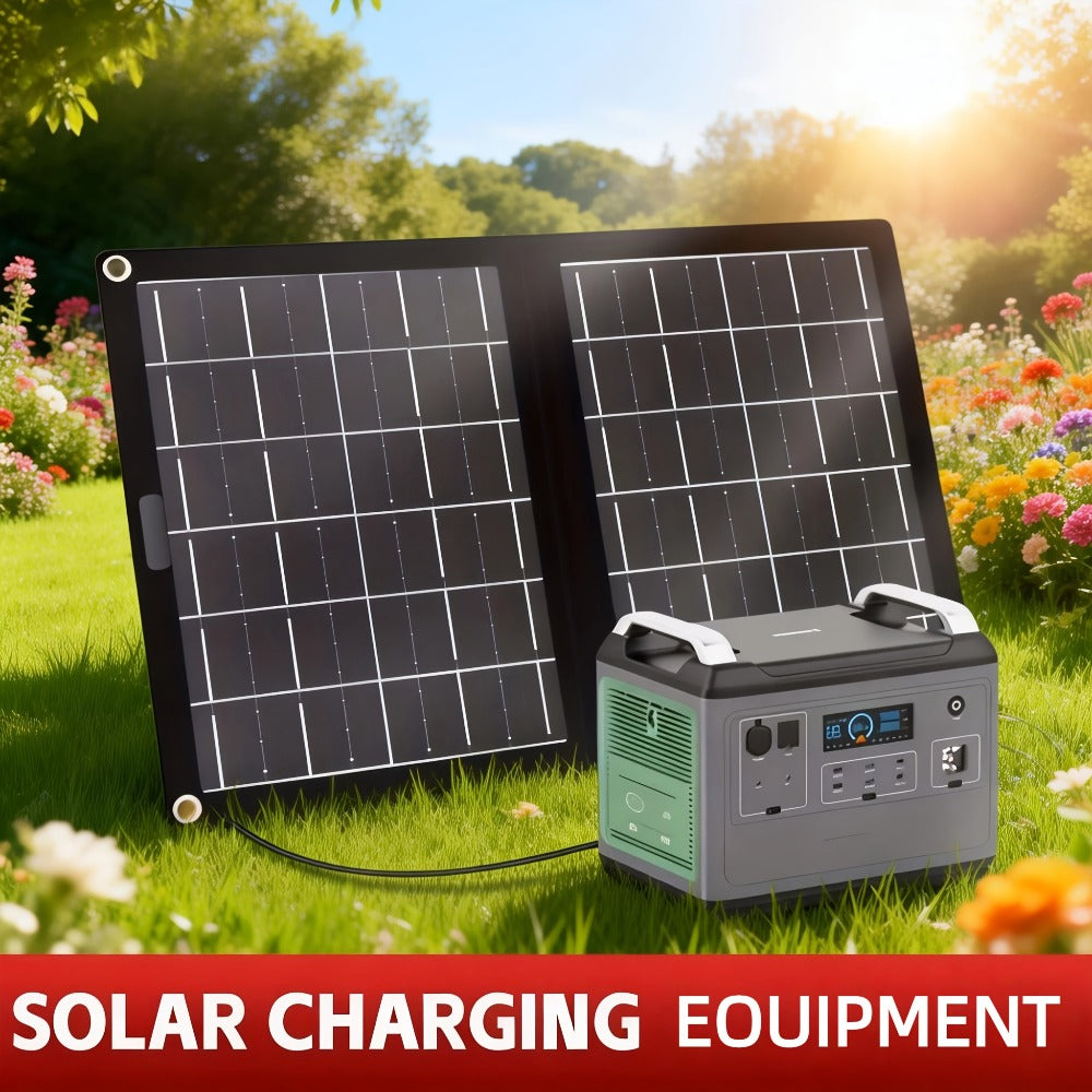 30W Foldable Solar Charging Panel – 2-in-1 Portable Design, USB Port, Fast Charge for Smartphones, Tablets & Action Cameras