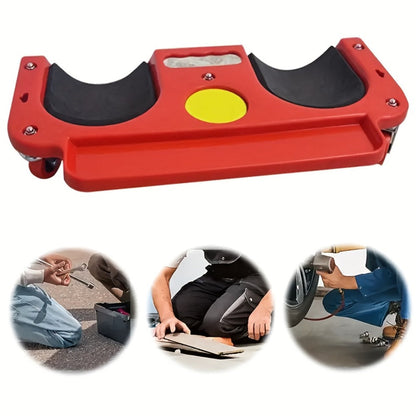 Rolling Knee Pad Platform with Wheels – ABS Cushioned Kneeling Pad, Built-In Tool Tray, Multi-Function Roller for Car Repairs, Flooring