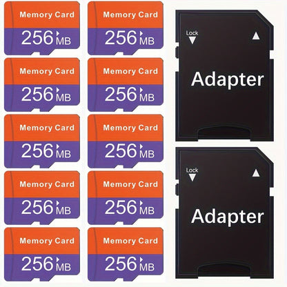 10-Pack SD Card with Adapters Bulk Set for a Home Lash Beauty Routine, with the Listed Configuration