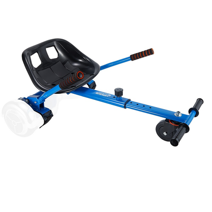 Hoverboard Go Kart Seat Attachment Kit for Kids 6.5"-10" Self Balancing Scooter Conversion Accessories with Off-Road Tires