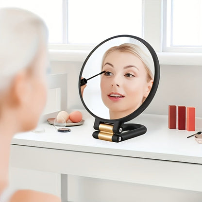 70X Magnifying Mirror Double-Sided 1X & 70X Zoom 360° Adjustable Handle – Handheld Desktop, for Makeup, Travel and Everyday Vanity Use