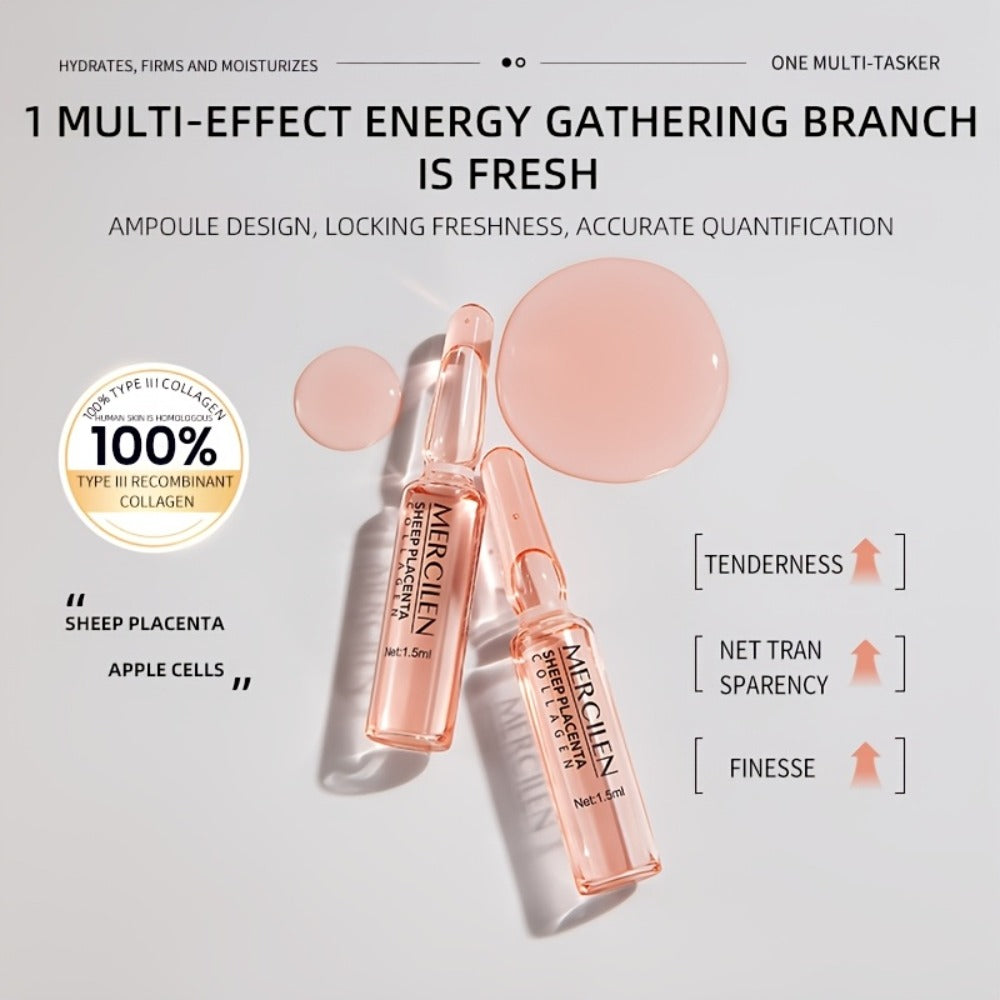 Collagen Glycerin Face Serum 1.42oz Alcohol Free Fragrance Free Gentle Daily Serum for Normal Sensitive Skin Unisex Skincare