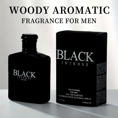 Men's Eau de Toilette Spray 3.4oz 100ml - Woody Fresh Masculine Cologne with Sage Lemon Absinthe EDT Fragrance for Men