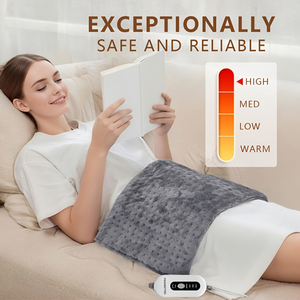 Heating Pad for Back & Neck Pain, Ultra Flannel, Fast Heating, Dry & Moist Heat, Auto Shut-Off