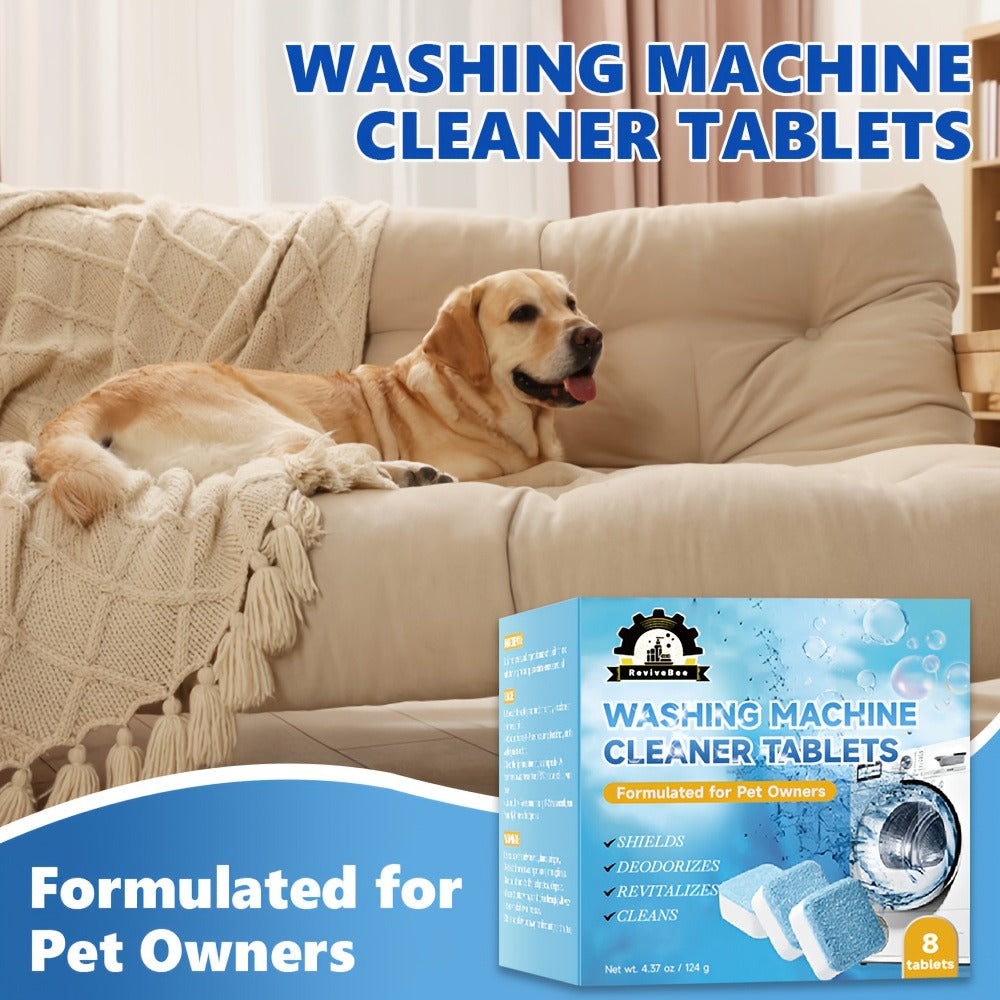 Washing Machine Cleaner Tablets Deep Cleaning Descaler for HE Front Loader Top Load Washer for Entryways, Bedrooms and Living Spaces