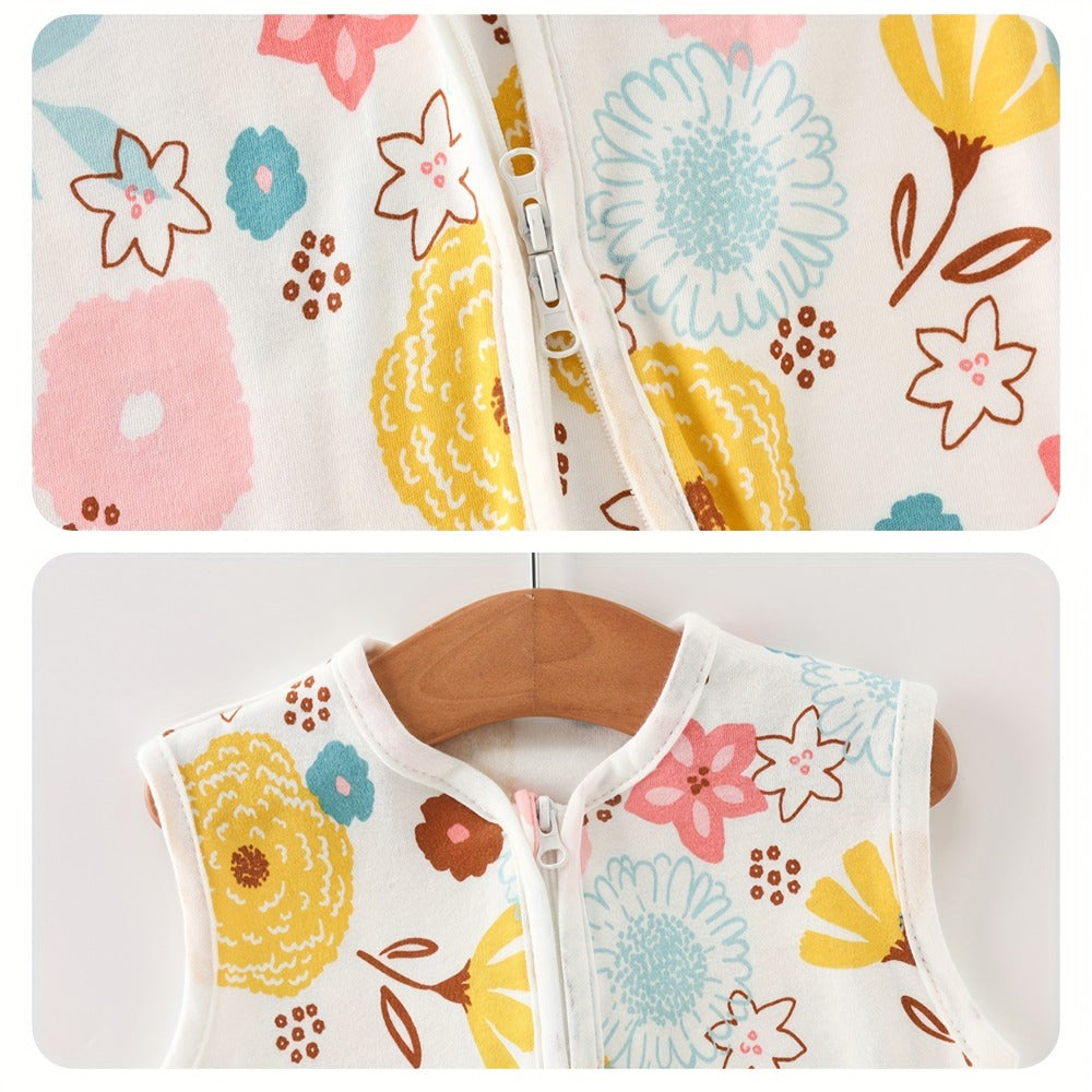 Baby Sleeping Bag 2/3pcs Two-Way Zip Wearable Blanket Anti-Kicking Swaddle 0-24 Months Boys Girls Air-Conditioned Room