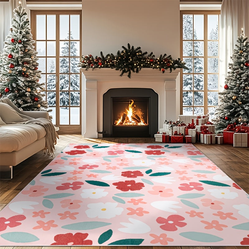 Area Rug 8x10 Floral, Forest and Geometric Print Collection with Six Machine-Washable Options