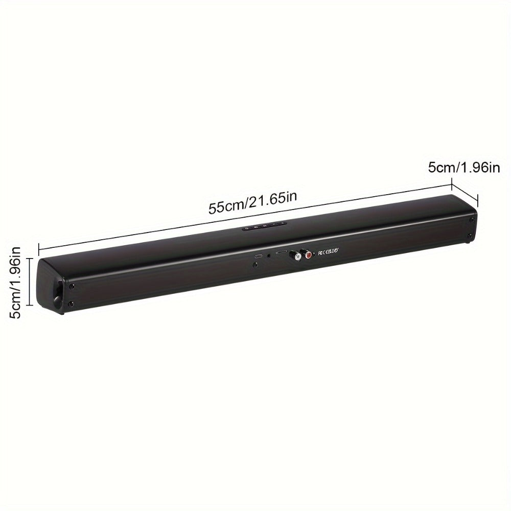 Deep Bass Soundbar with Subwoofer for Smart TV, 22" Wireless Bluetooth 5.0 Surround Sound System