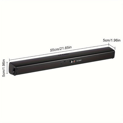 Deep Bass Soundbar with Subwoofer for Smart TV, 22" Wireless Bluetooth 5.0 Surround Sound System