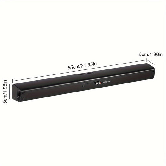 Deep Bass Soundbar with Subwoofer for Smart TV, 22" Wireless Bluetooth 5.0 Surround Sound System