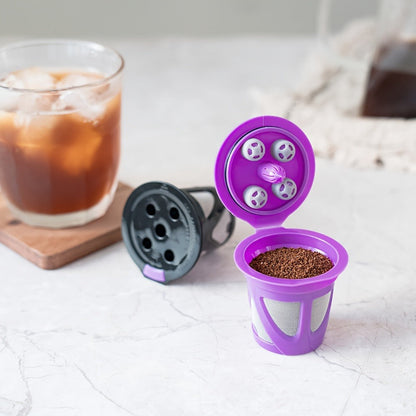 Reusable K-Cup Coffee Pods Set of 6, Refillable Coffee Filters Compatible with Keurig K-Supreme & K-Supreme Plus
