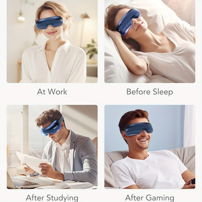 Eye Massager with Heat SKG E3 PRO Portable - Music Playback Built-In Vision Window Eye Relaxation Mask for Eye Strain