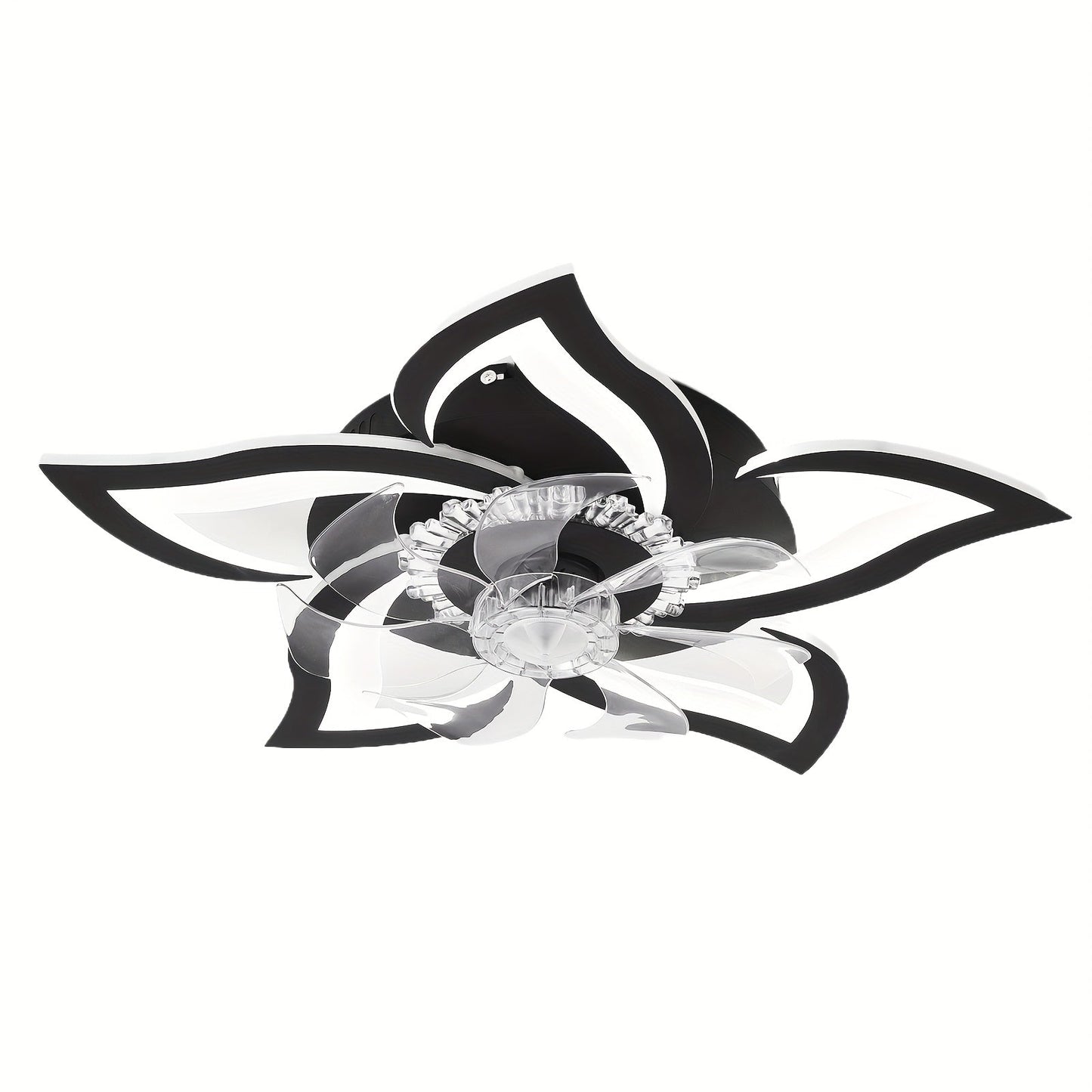Ceiling Fan with Light 27 Inch Flush Mount - Low Profile 6-Speed 3-Color Dimmable LED, Remote & App Control