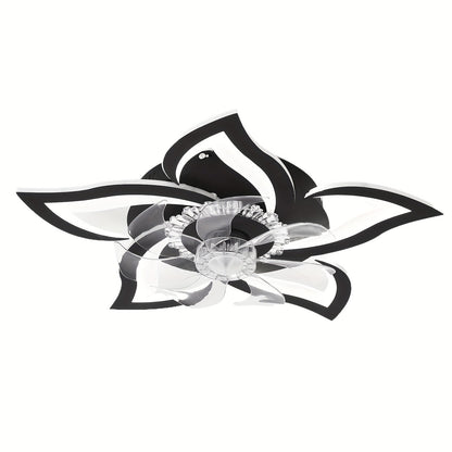Ceiling Fan with Light 27 Inch Flush Mount - Low Profile 6-Speed 3-Color Dimmable LED, Remote & App Control