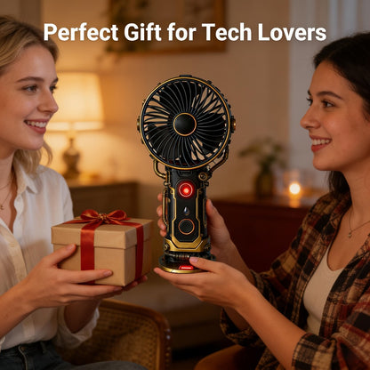 TEC Cooling Fan Handheld Semiconductor Ice Ceramic Technology Wearable Personal Cooler 2-Pack for Entryways, Bedrooms and Living Spaces