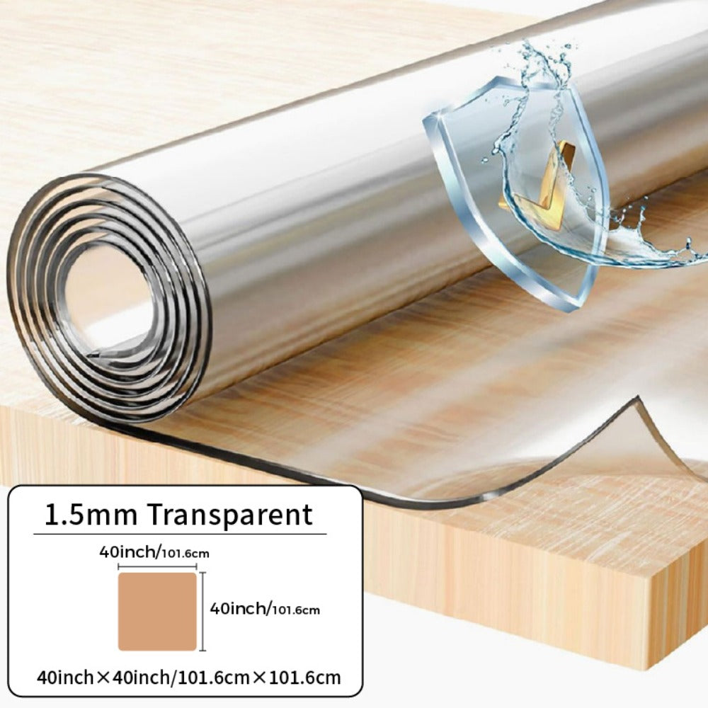 Tablecloth Clear PVC Protector in 1.5mm Thickness with 35 Rectangle and Square Size Options