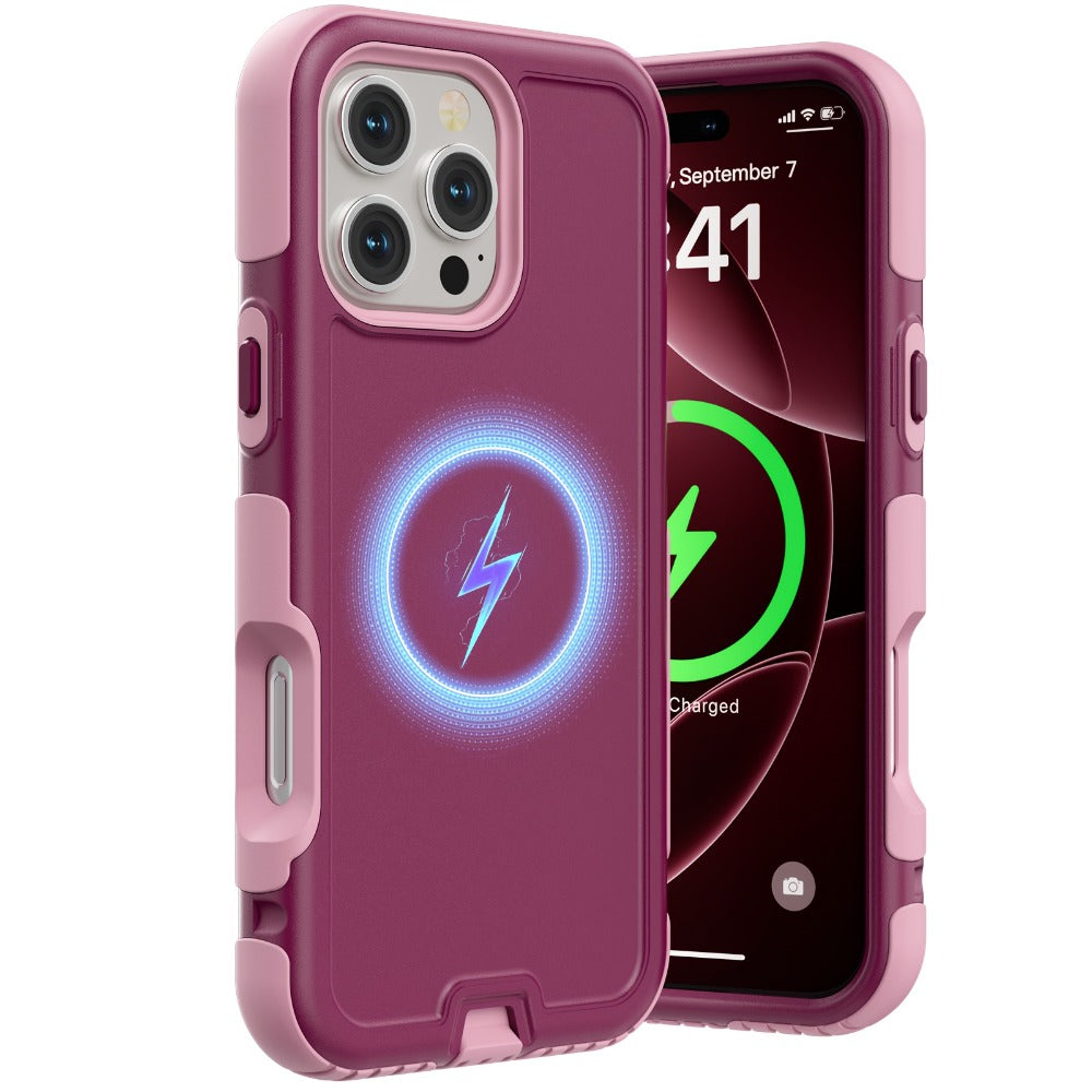 3-Layer Warrior Armor iPhone Case Full Body Shockproof Drop Protection Lining Built-In Dust Plug for an Everyday Personal Care Routine