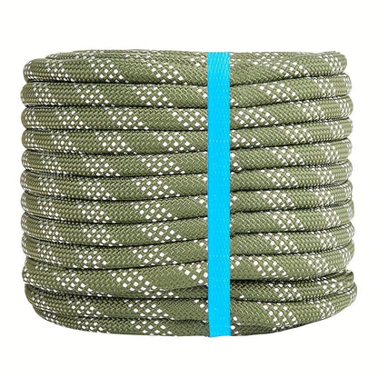 Double Braided Nylon Rope 1/2 Inch Polyester, 100ft 150ft 200ft Multi-Color for Anchoring Towing Cargo Sailing Dock Lines & Outdoor Use