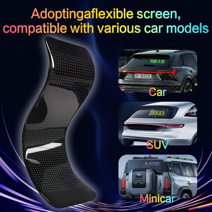 Programmable LED Car Sign, Flexible App & Remote-Controlled Scrolling Display for Rear Window, Storefront & Events