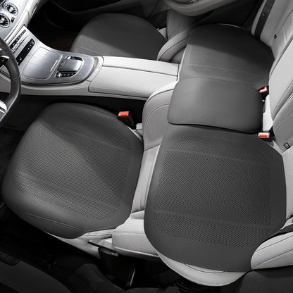 Perforated Car Seat Cushion Single Pad with 45 x 55cm Size and Black, White, Orange or Brown Color Options