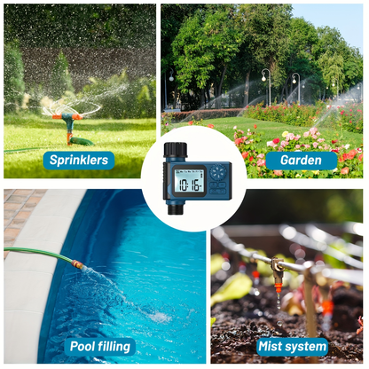 Garden Irrigation Timer Automatic Watering Controller for Lawn Farm Drip System, for Garden, Lawn and Yard Watering