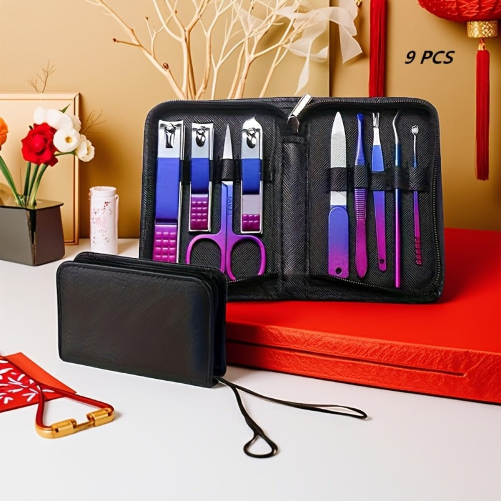 Manicure Set 9 18 30 60pcs Professional Nail Clipper Pedicure Kit Portable Travel Grooming Tools – Cuticle Trimmer Nail File Nail Care Gift