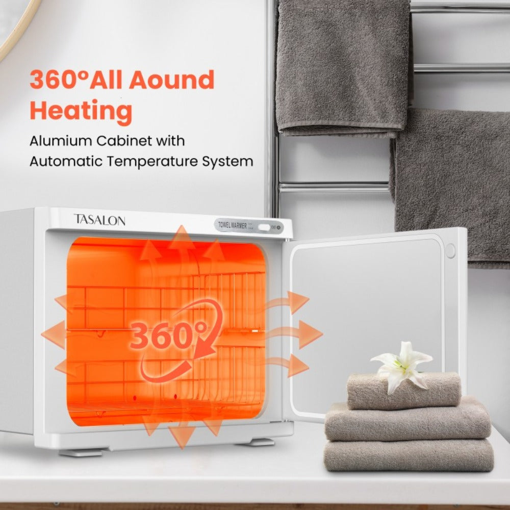 Hot Towel Warmer Cabinet 23L Holds 72 Towels Heats to 158-176°F in 10-15 Min, Professional Salon & Spa