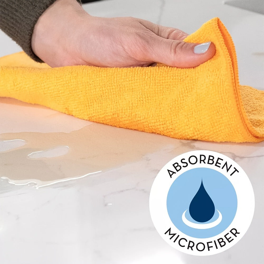 Microfiber Cleaning Cloths 50/60 Pack – Ultra-Soft Scratch-Free Towels for Car Detailing, Kitchen & Home, Quick-Dry Absorbent Lint-Free