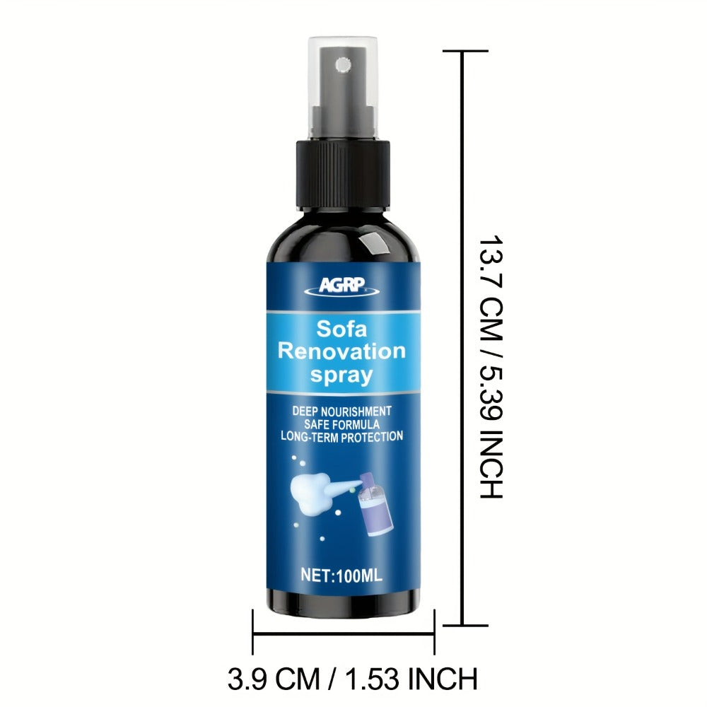 Car Interior Renovator Spray – Multi-Purpose Plastic Restorer & Fabric Seat Protector, Long-Lasting UV Protection, Easy Application