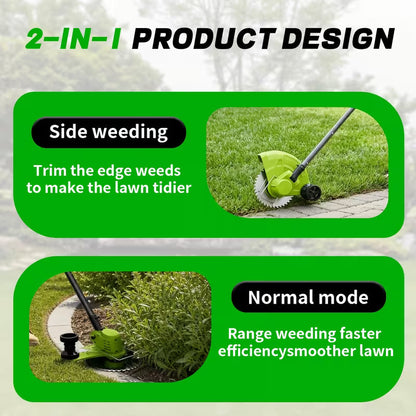 Cordless Lawn Mower 3-in-1, Trimmer Edger Small Yard Patio Garden for Garden, Patio and Yard Use
